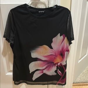 Bloomchic Black Floral Women's Top